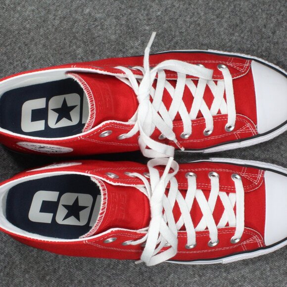 CONVERSE CTAS PRO Skate Mid Top Canvas Memory Foam Red Men's Shoes Size 1 - Picture 10 of 12